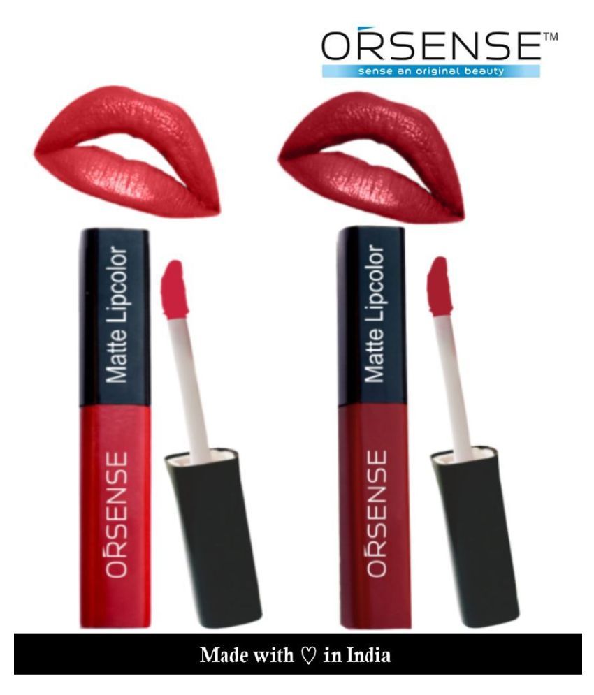     			orsense Liquid Lipstick Ruby Red Pack of 2 20 g