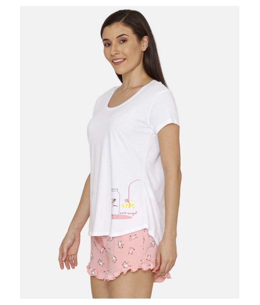 Buy Zivame Cotton Nightsuit Sets - Multi Color Online at Best Prices in India - Snapdeal