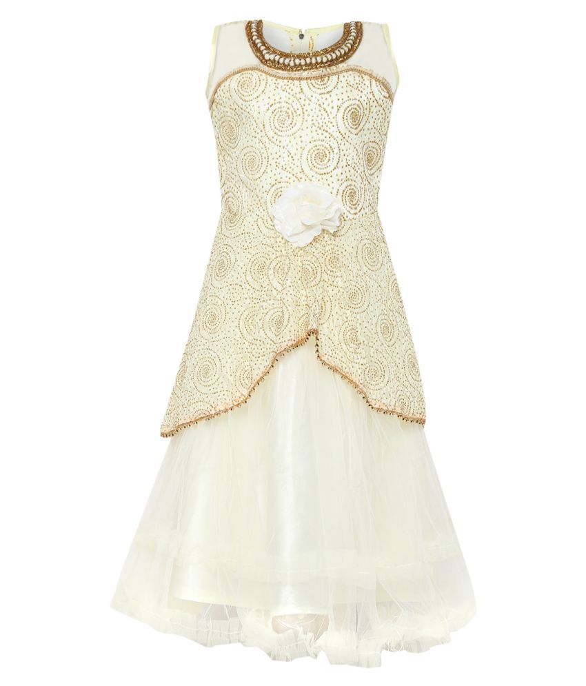 cream colored ball gown