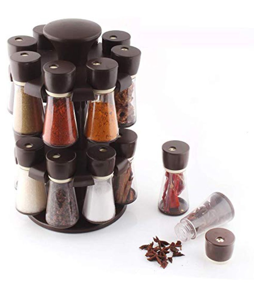 JE EXPORT16 Pieces Spices Revolving Rack Medium Buy Online at Best
