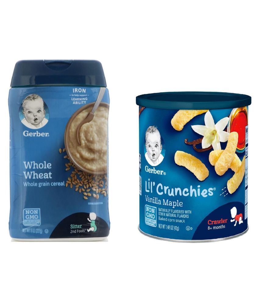 Gerber Whole Wheat Infant Cereal for 6 Months + ( 269 gm ) Pack of 2