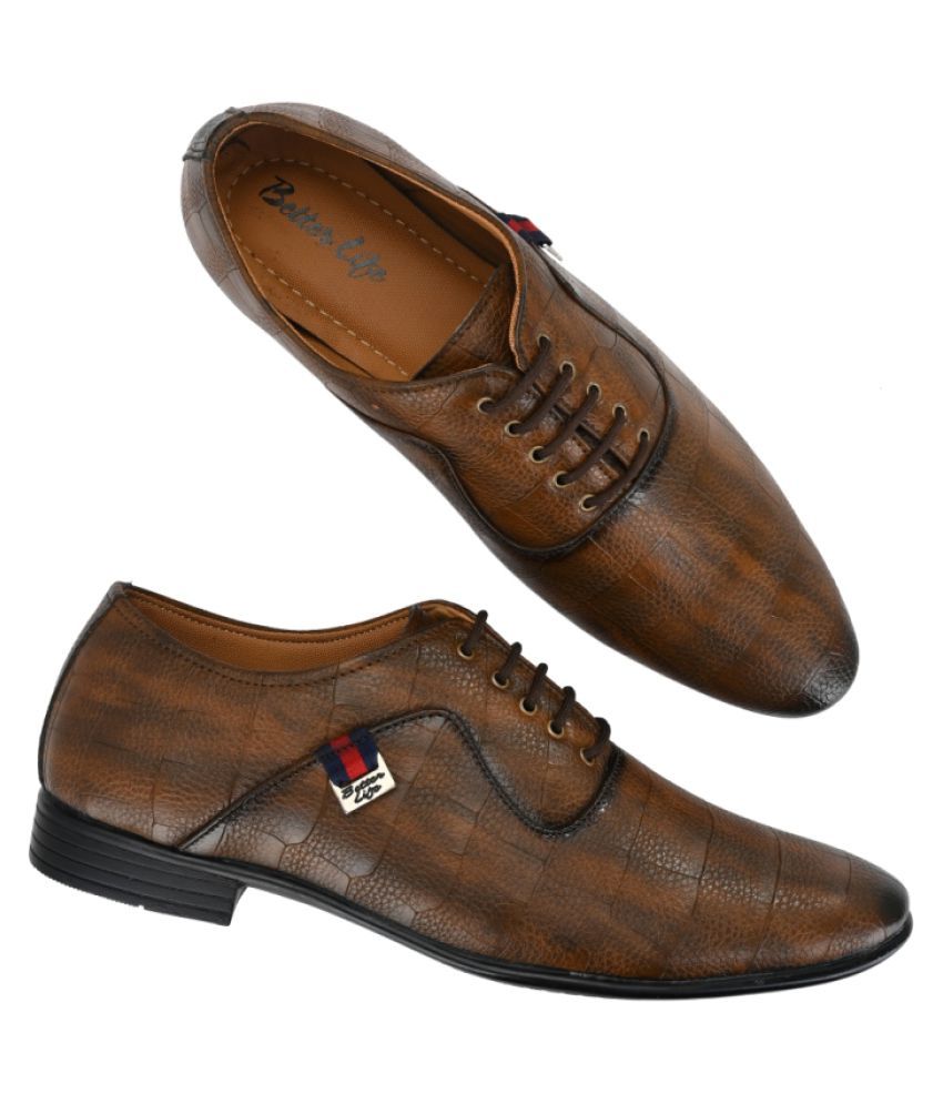 bronze formal shoes