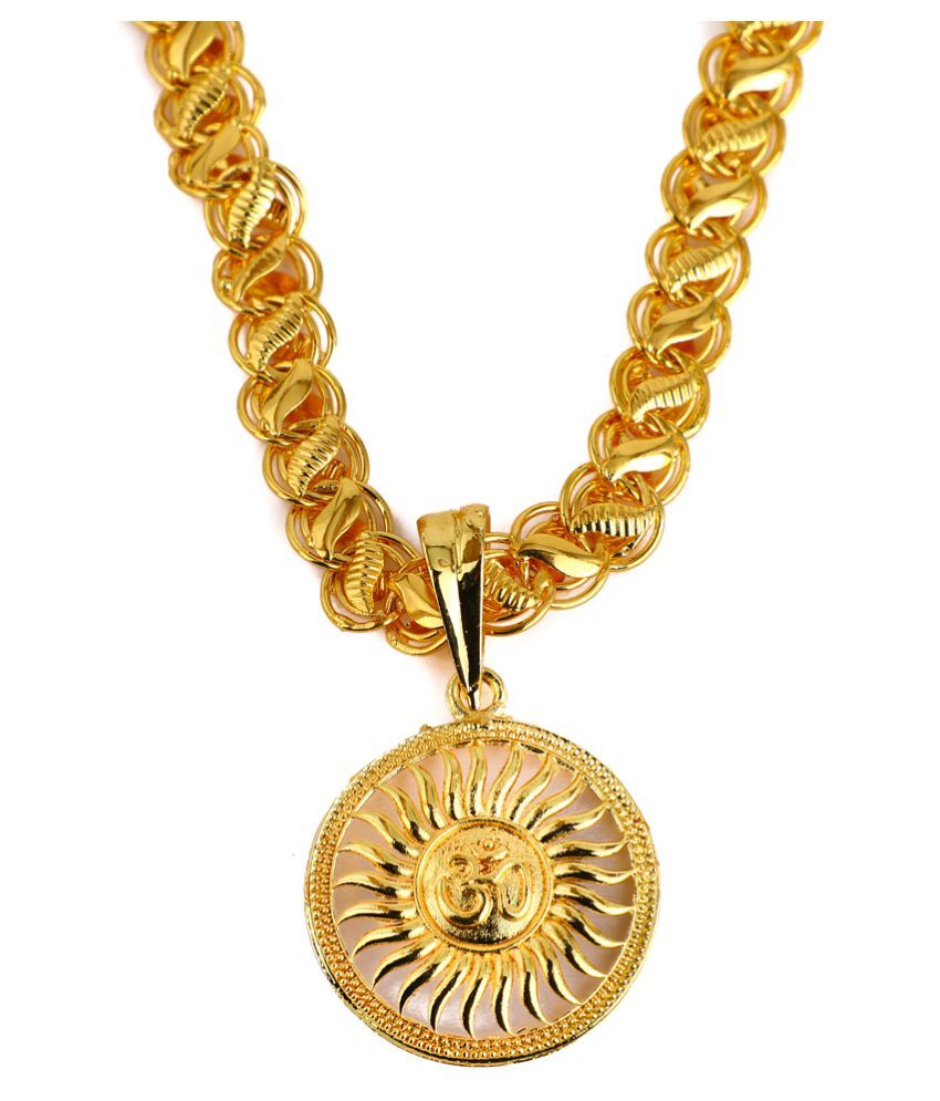 DIPALI OM God Pendants for Men Gold Plated Chain PENDANT for Men Buy