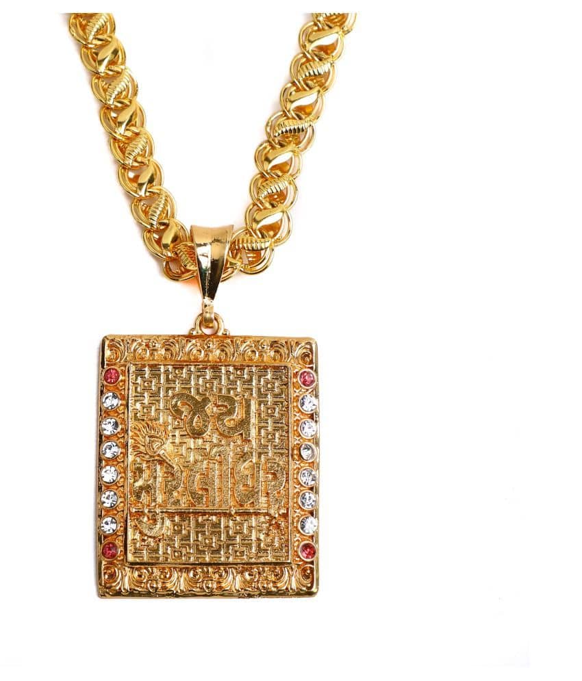 DIPALI Stainless Steel JAY MURLIDHAR Pendant Chain Gold