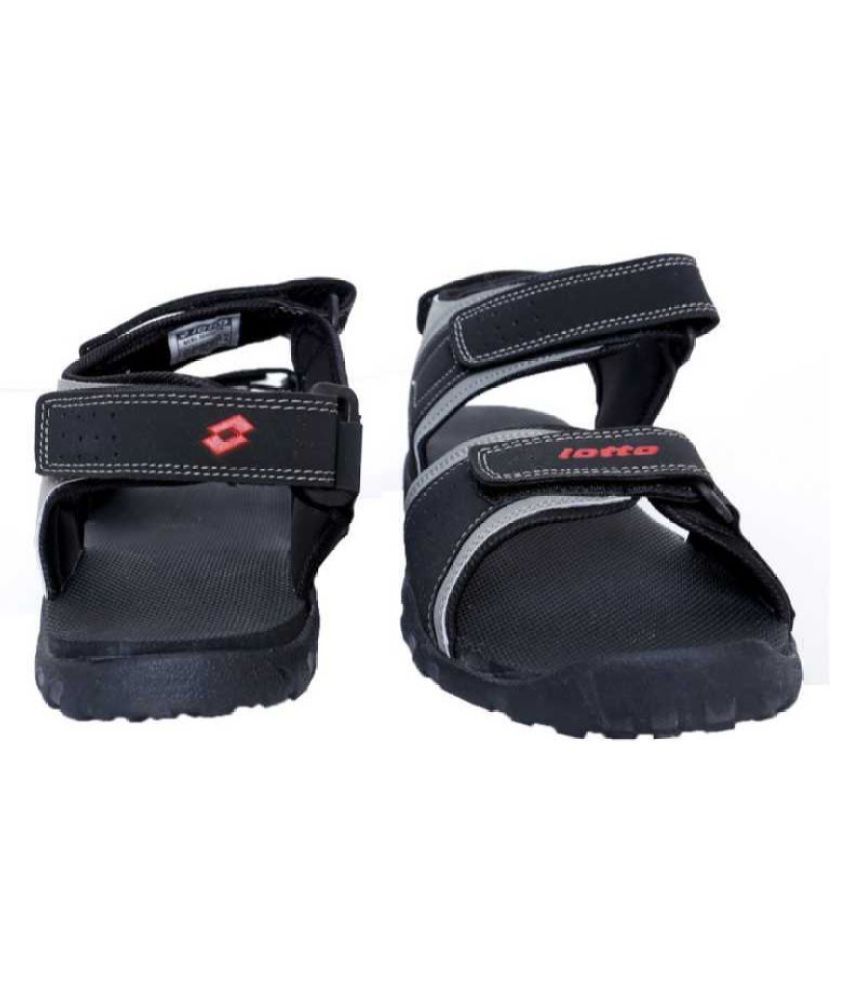 lotto black sandals