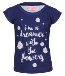 Cutecumber Pack of 1 Girls Polyester T-Shirts ( Blue )