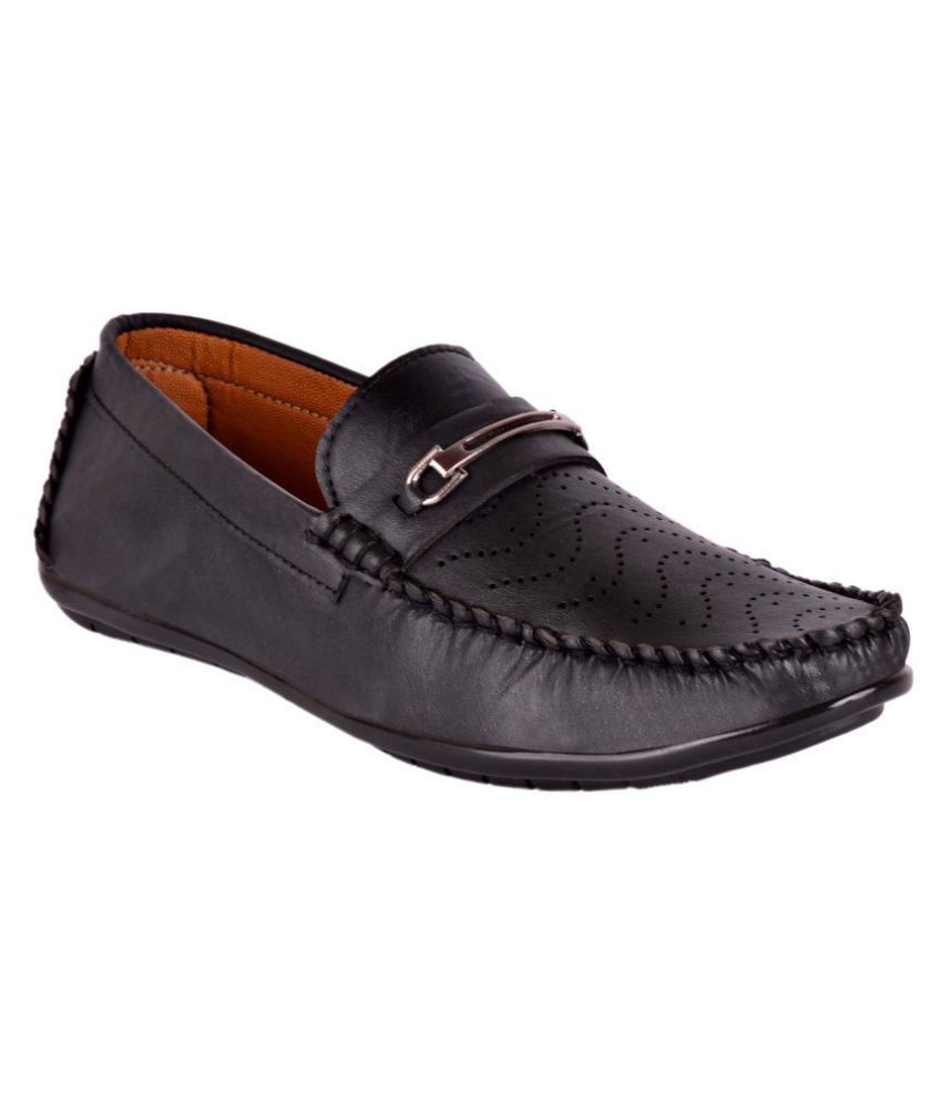 CAPTURE SHOES Black Loafers - Buy CAPTURE SHOES Black Loafers Online at ...