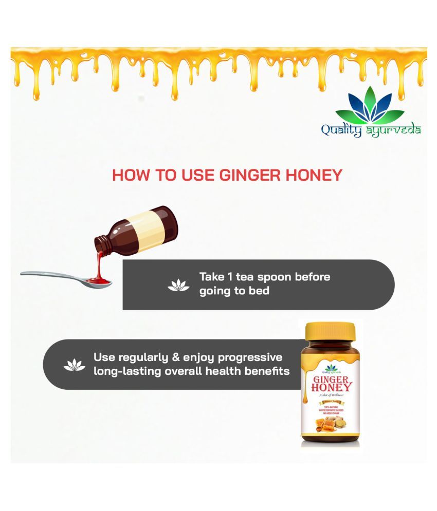 Quality Ayurveda Honey Ginger Honey 500 g Pack of 2 Buy Quality