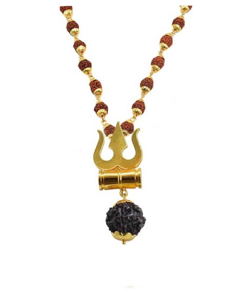 shiv shakti kawach pendant with rudraksha