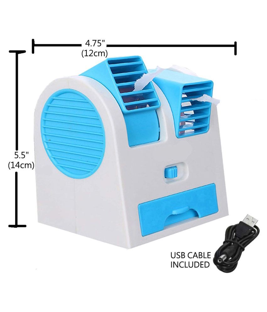 Dual Blower Bladeless Air Cooler, Mini Fragrance Air Cooling