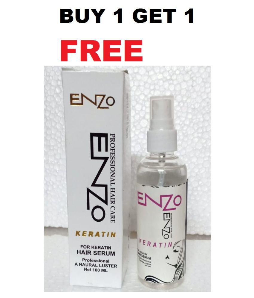 Enzo Keratin Hair Serum. 100 mL BUY 1 GET 1 FREE Hair Serum 100 mL Pack of  2: Buy Enzo Keratin Hair Serum. 100 mL BUY 1 GET 1 FREE Hair Serum