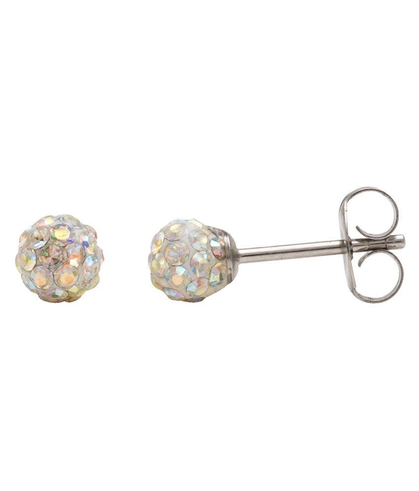 Studex Sensitive Stainless Steel 4.5MM Fireball – Ab Crystal Ear Studs Is Stainless Steel Ok For Sensitive Ears