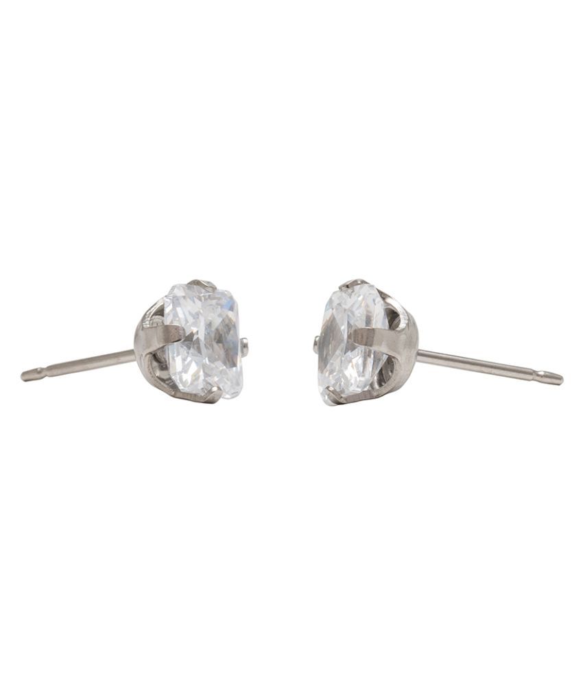 Studex Sensitive Stainless Steel 6X6MM Cubic Zirconia Ear Studs Buy