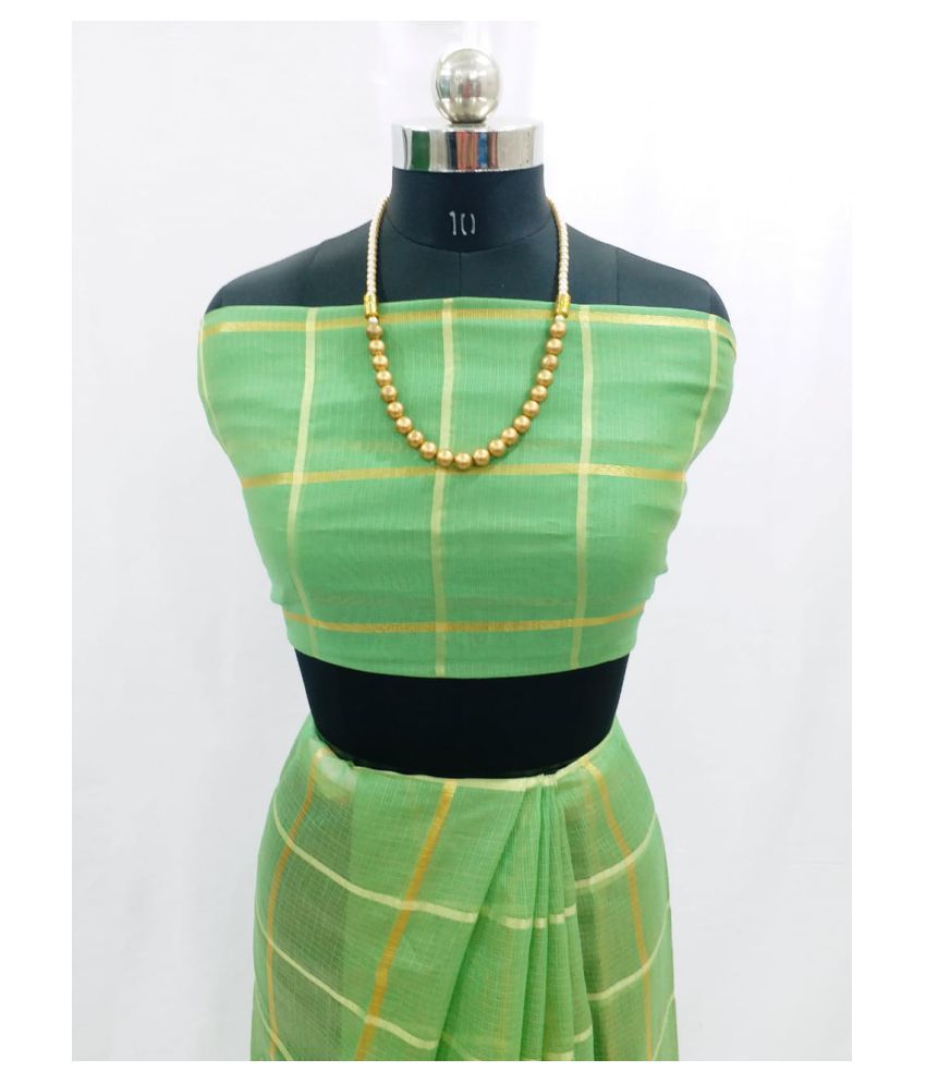 Dipesh Print Green Cotton Saree - Buy Dipesh Print Green Cotton Saree Online at Low Price 