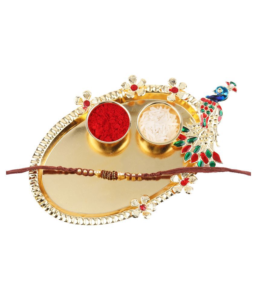 Rakhi & Pooja Accessories Multicolour Pack of 2: Buy Rakhi & Pooja ...
