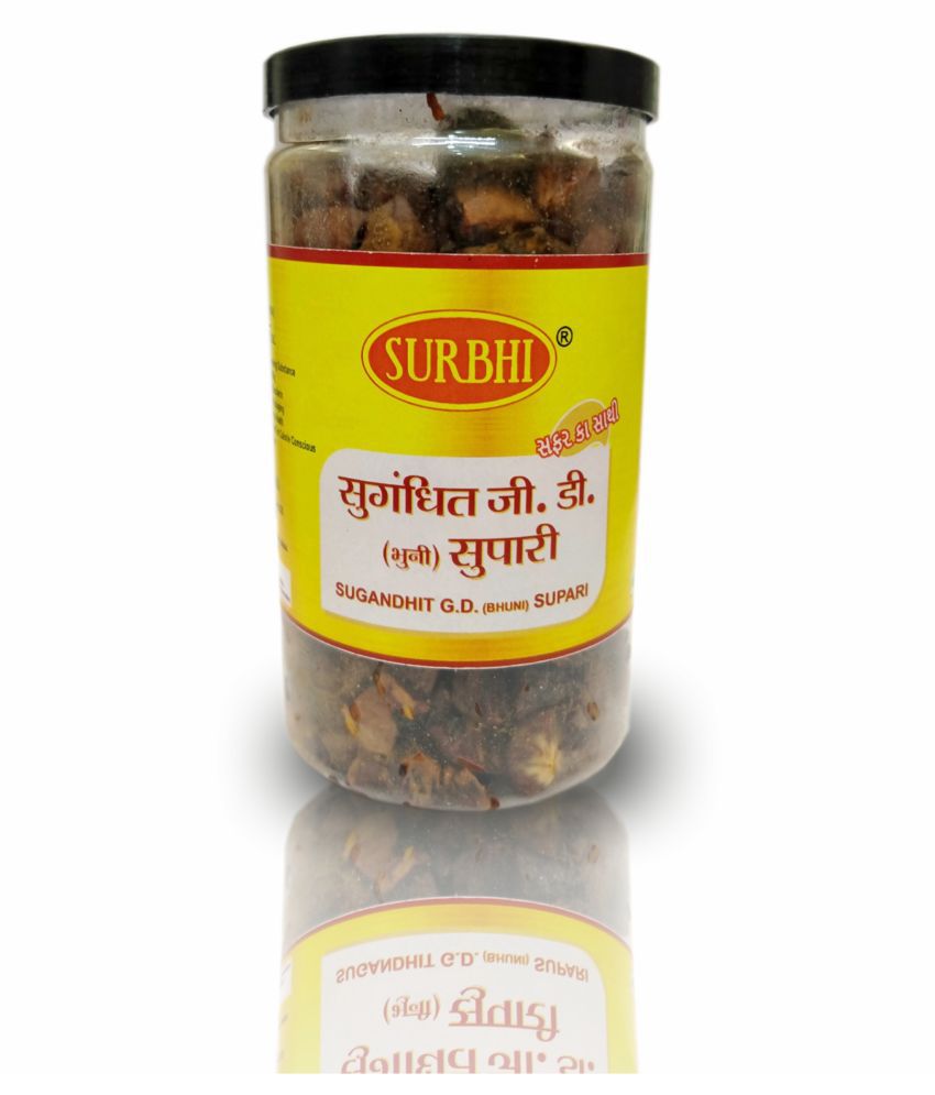 SURBHI Bhuni sweet supari seka Tukda Pan & Rose Hard Candies 100 gm Pack of 2