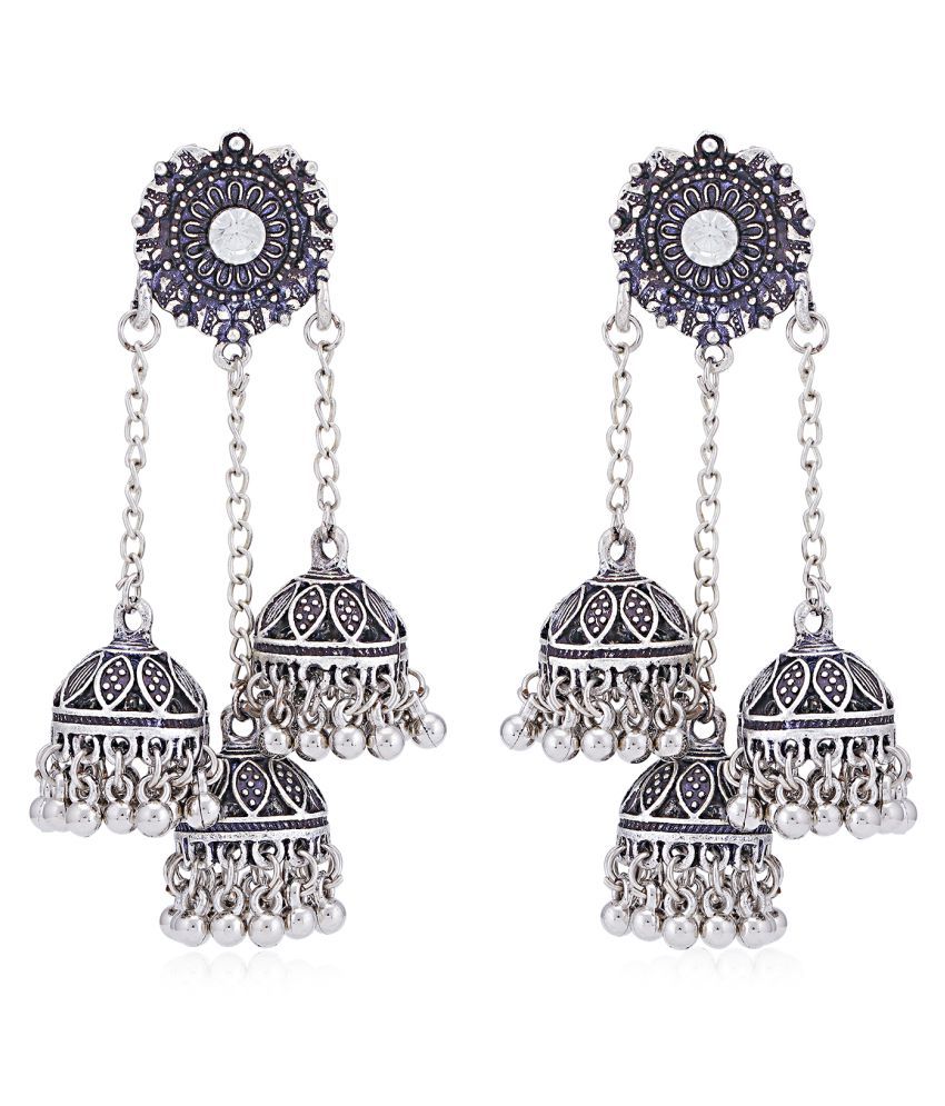     			Sukkhi Alluring Oxidised Chandelier Earring for Women