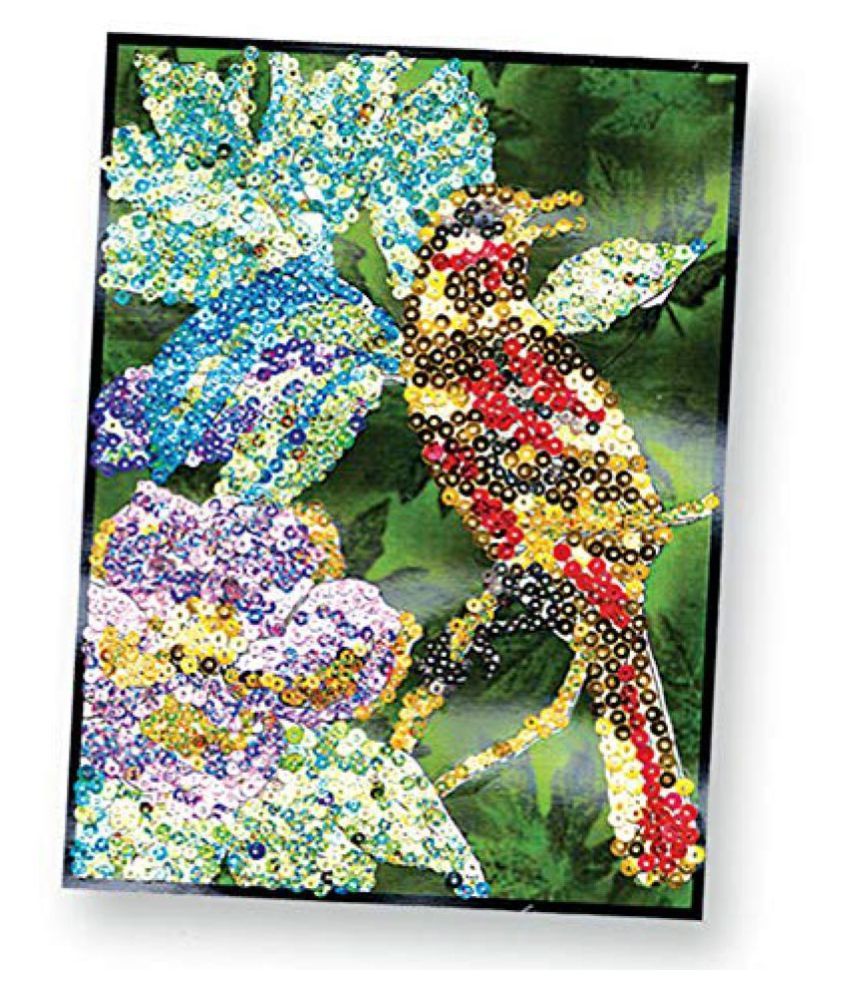 Toykraft: Birds - Sequin Art & Craft kit for 5 year olds: Buy Toykraft