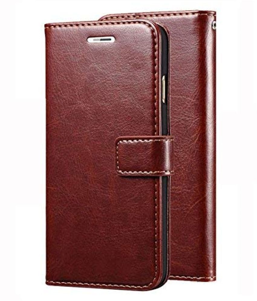 Apple iPhone 6S Plus Flip Cover by GoPerfect Brown Brown Vintage Flip