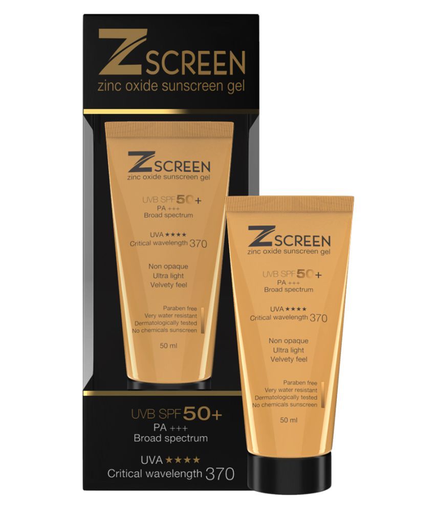 Ethiglo Zscreen Zinc Oxide Sunscreen Cream SPF 50 PA+++ 50 g Buy