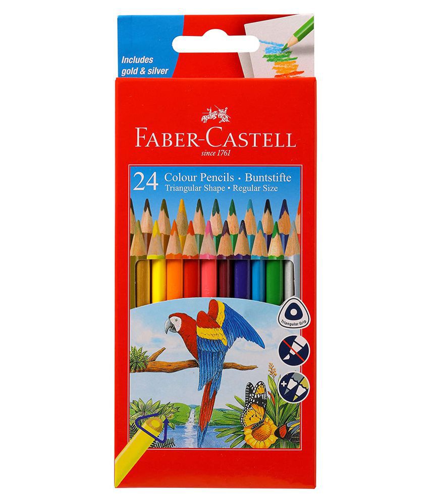 fabercastell triangular colour pencils  pack of 24 buy