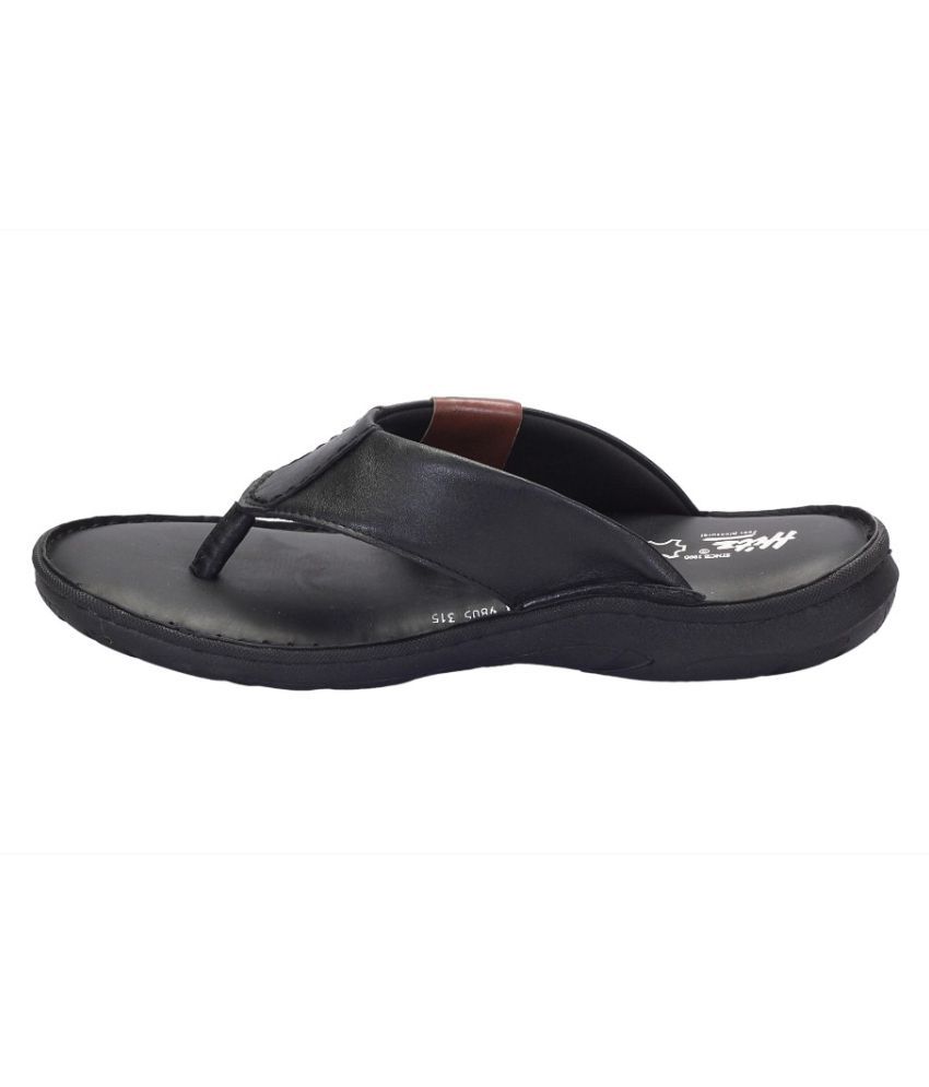 hitz black leather sandals