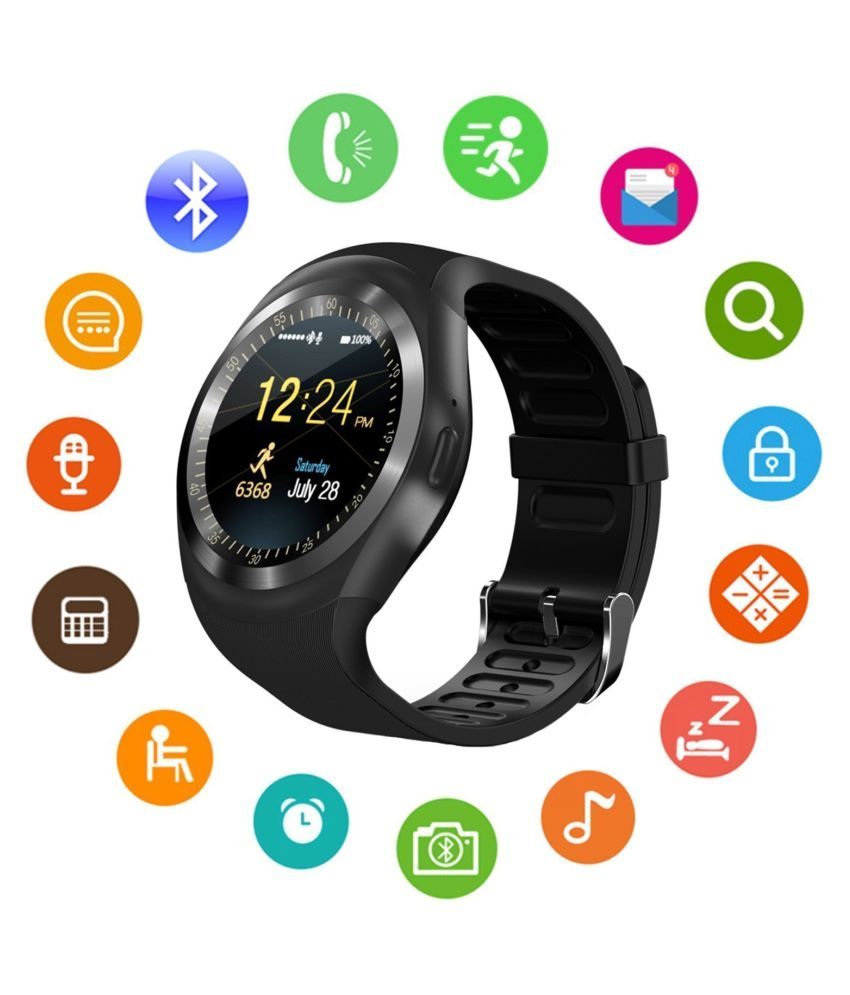 Pulse Y1 SmartWatch Smart Watches Black - Wearable \u0026 Smartwatches Online at  Low Prices | Snapdeal India