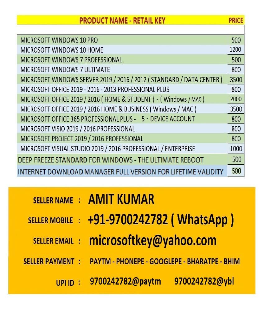 microsoft office professional plus 2019 product key list 2021