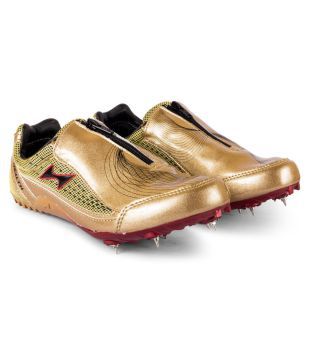 gold track shoes