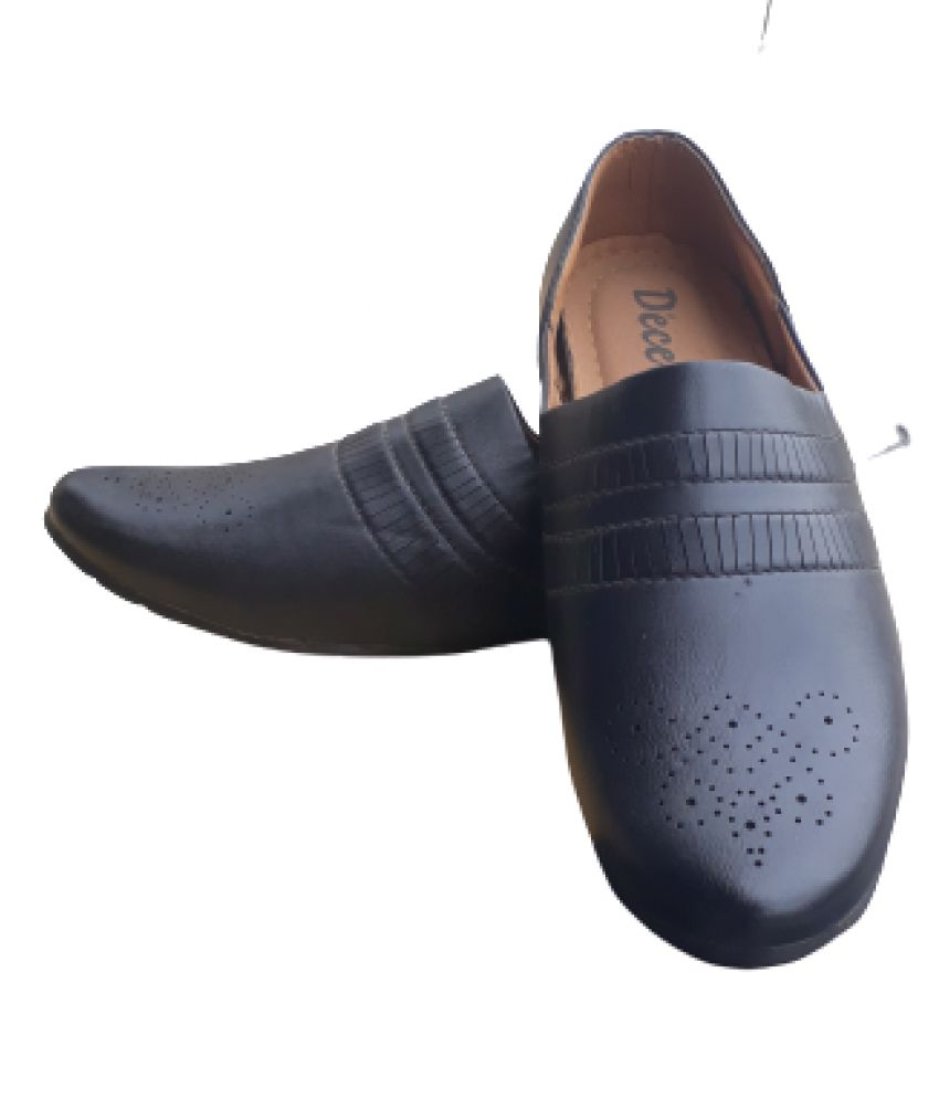 REZZER Derby Artificial Leather Black Formal Shoes Price in India- Buy ...