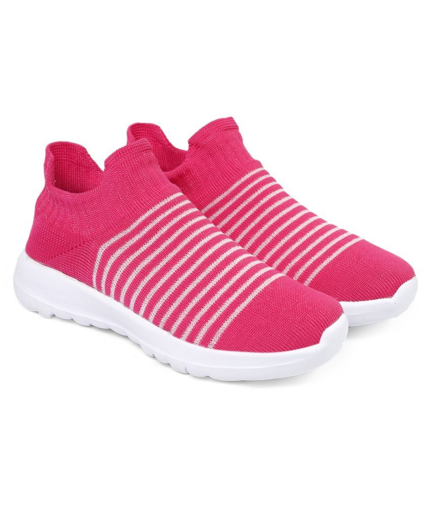     			YUVRATO BAXI Pink Running Shoes