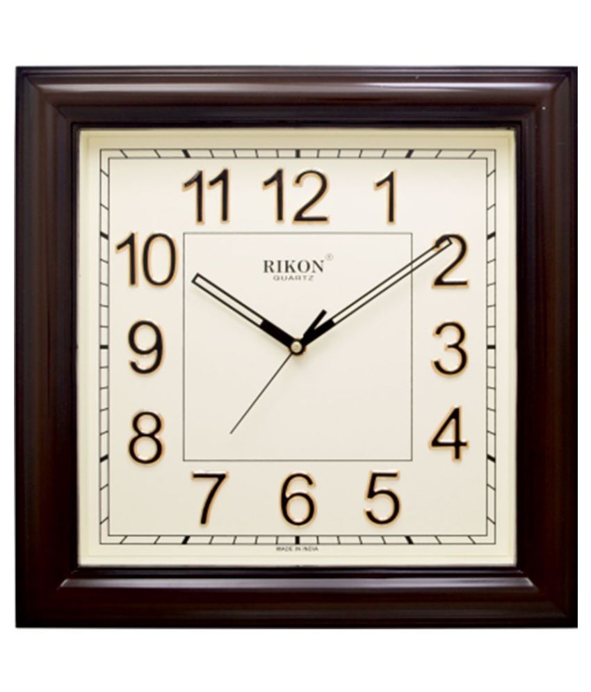 RIKON Square Analog Wall Clock RK9051 DX SWEEP ( 33 x 33 cm ) Buy
