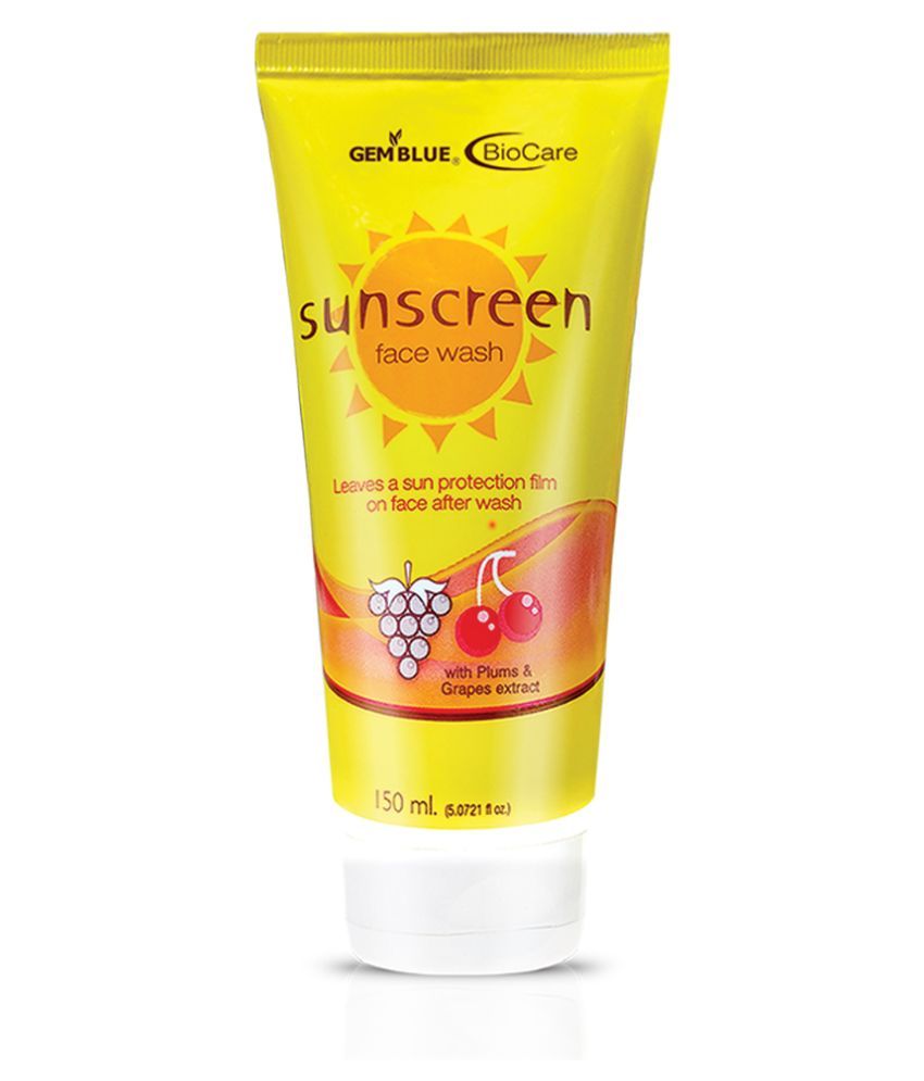     			gemblue biocare Sunscreen Face Wash 150 mL