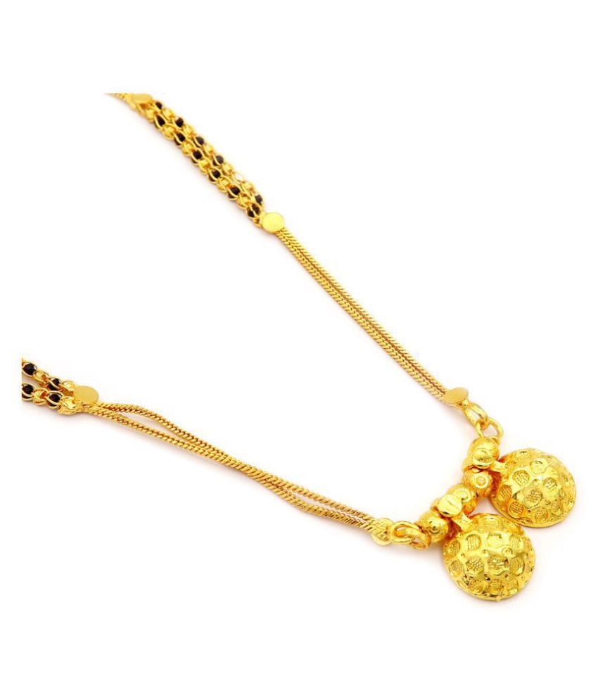 Ambika Womens Pride Traditional Gold Plated Vati Mangalsutra For Women