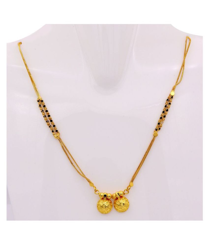 Ambika Womens Pride Traditional Gold Plated Vati Mangalsutra For Women
