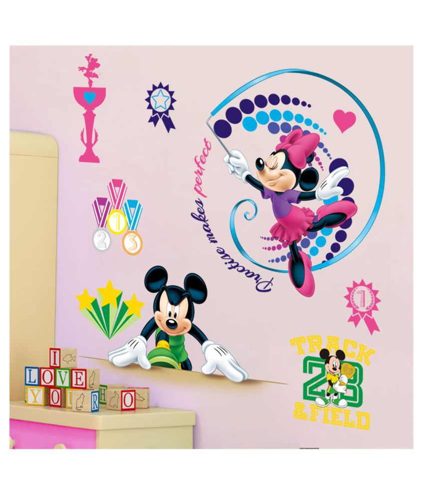     			HOMETALES Disney Sports With Mickey And Minnie Sticker ( 50 x 70 cms )