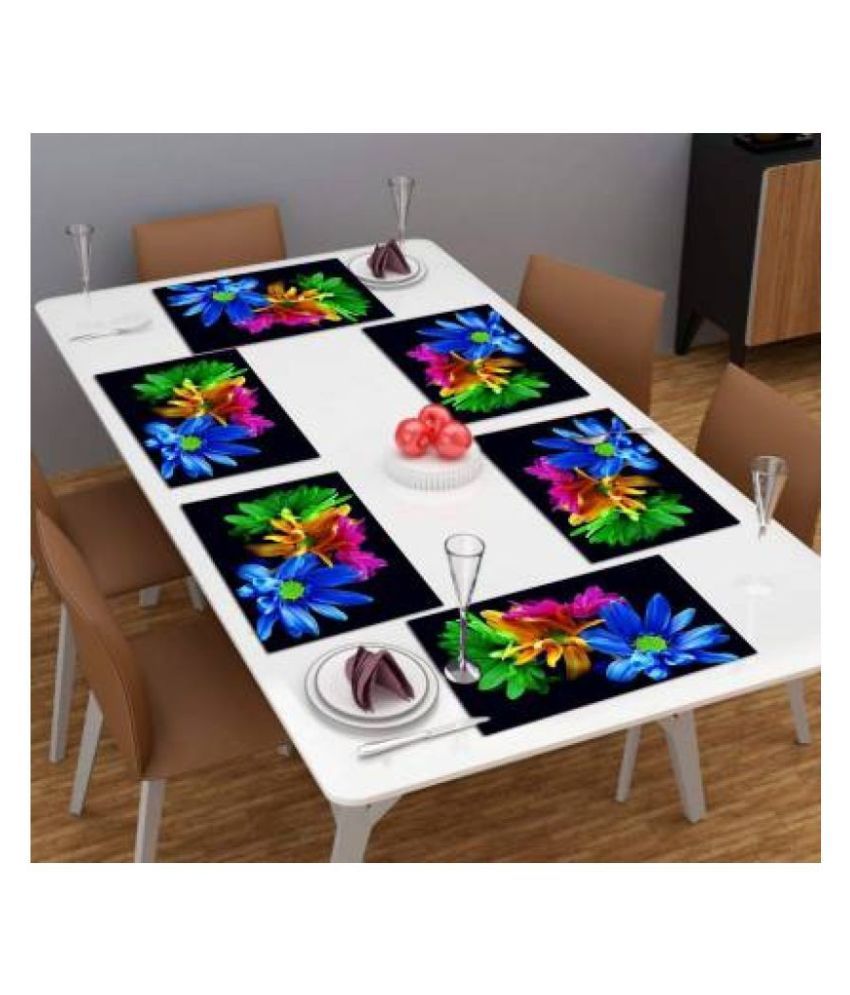 Buy CreadCraft Set of 6 PVC Table Mats ( 11 In X 17 In) Online at Best