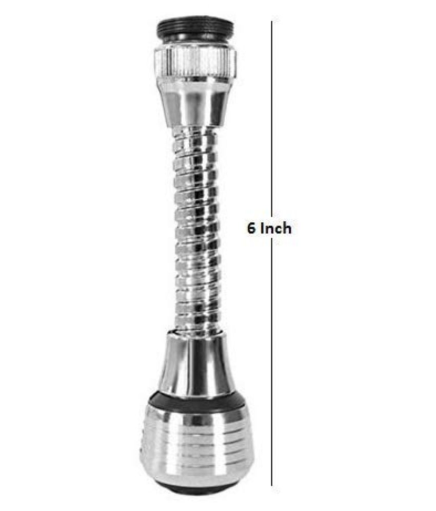 Keydus Turbo Flex 360 Flexible Water Saving Nozzle Faucet Sprayer Water Extender For Easy Clean Sink Bathroom Rinsing Fruits Etc Water Faucet For Kitchen Tap 6 Inch Silver Buy Keydus Turbo Flex 360