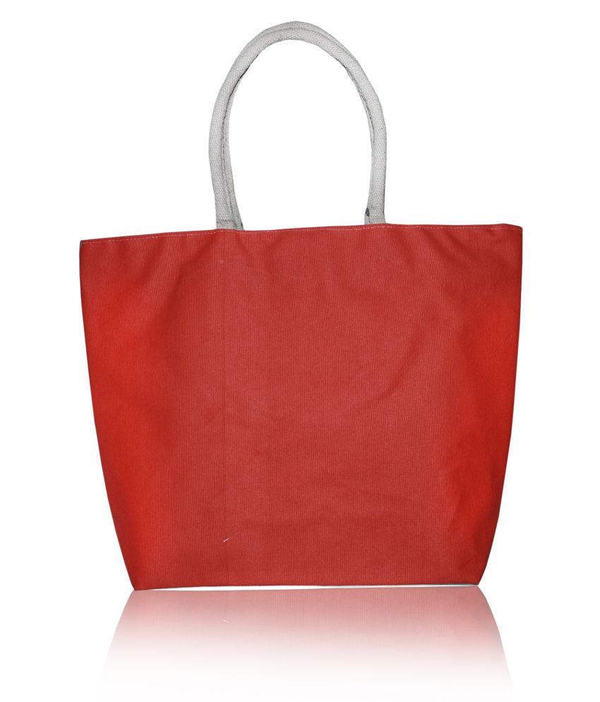 red work tote