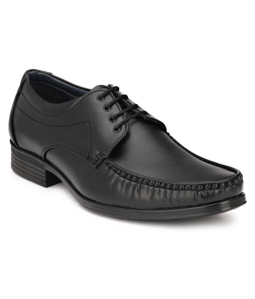 Leeport - Black Men's Oxford Formal Shoes