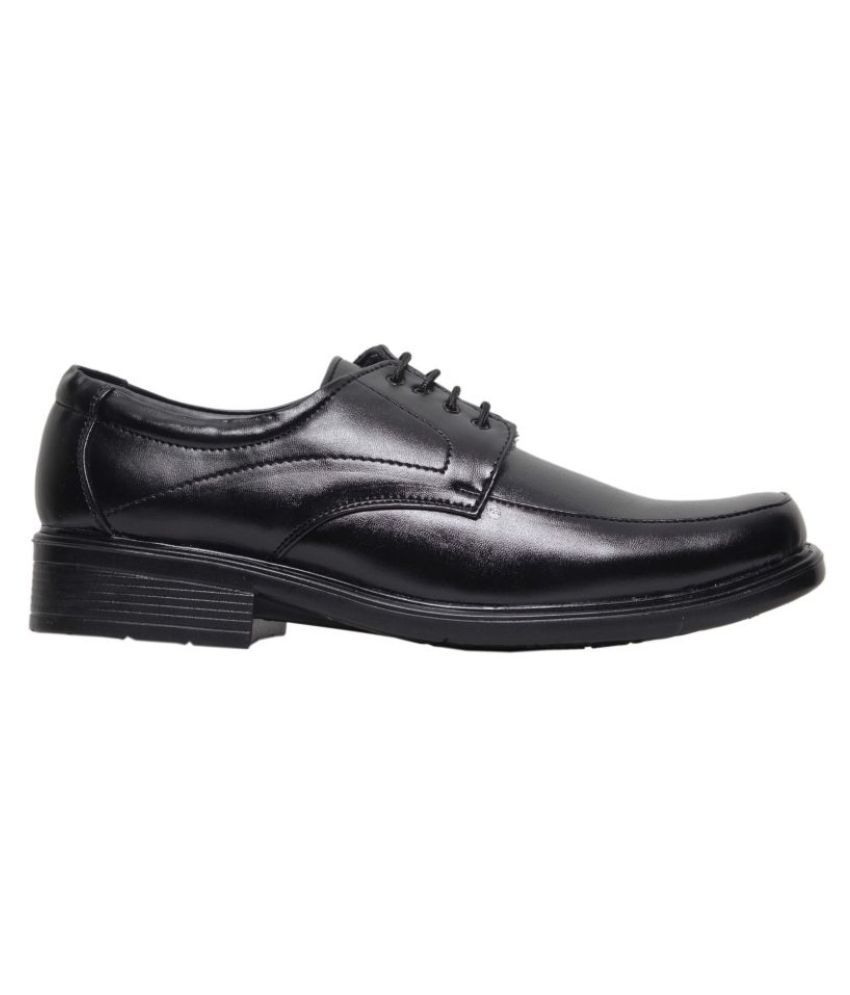 Leeport Artificial Leather Black Formal Shoes Price in India- Buy ...