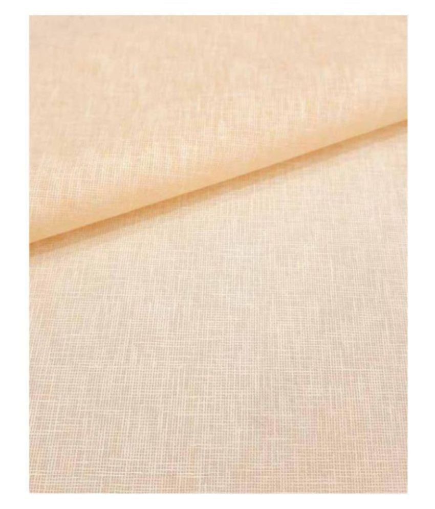     			Siyaram Peach Cotton Blend Unstitched Shirt pc