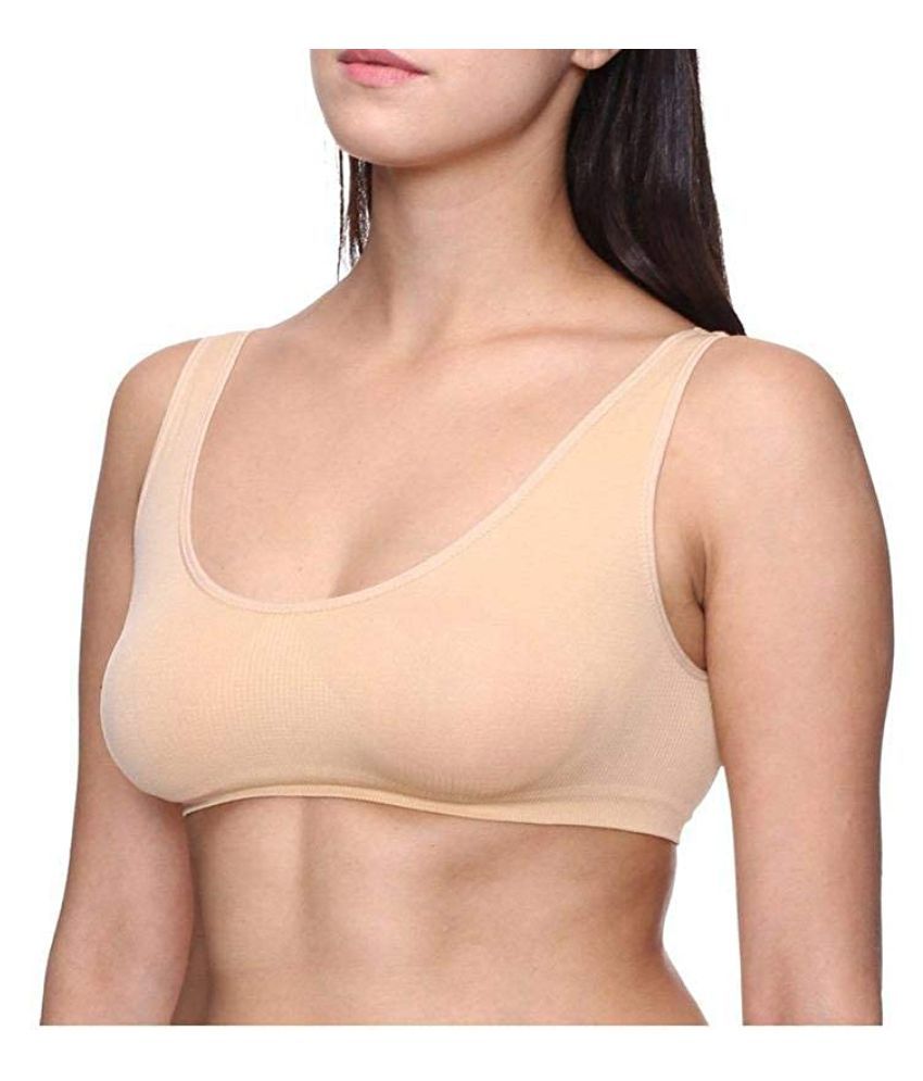     			ComfyStyle Cotton Lycra Air Bra - Beige