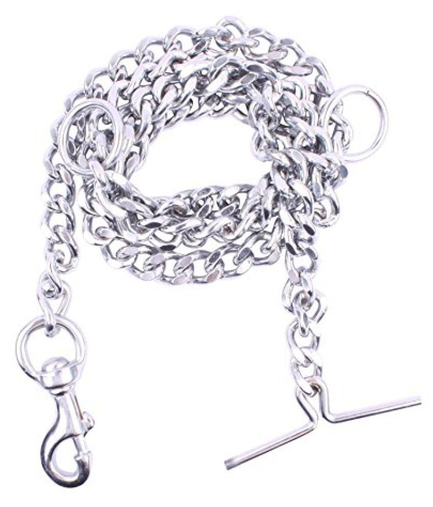 JSK Stylish Dog Chain Silver Grind No.8 (L - 60inch) for Dogs: Buy JSK ...