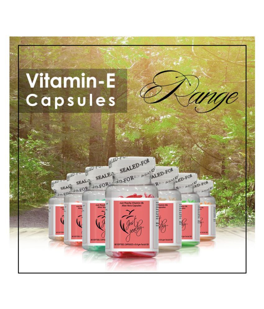 Just Peachy Vitamin E & AloeVera Soft Gel Facial Capsule Maroon Face