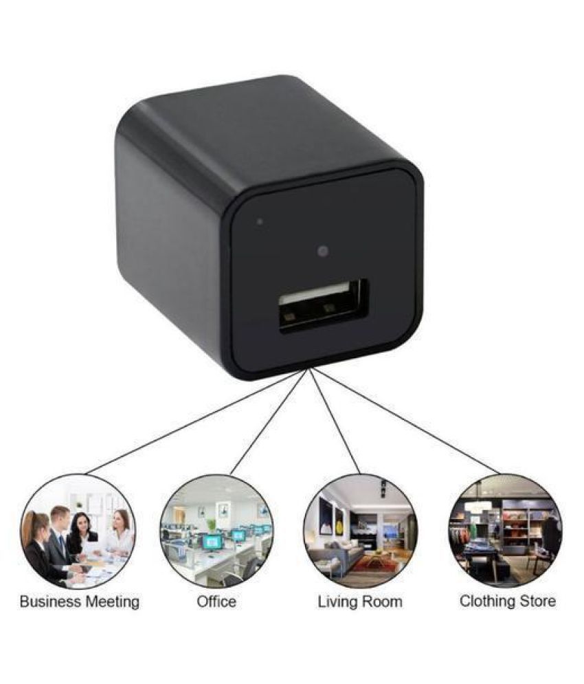Eur Standard USB Wall Charger Camera UYIKOO 1080P WiFi Hidden Camera Charger Mini Spy Camera for Home Secret Security Nanny Cam with Motion Detection Support App Control 