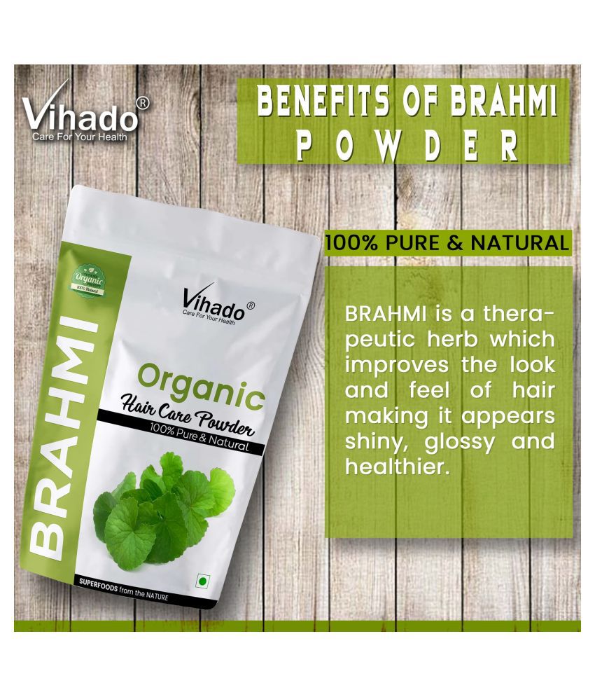 Vihado chemical free Brahmi powder Hair Mask 500 g: Buy Vihado chemical  free Brahmi powder Hair Mask 500 g at Best Prices in India - Snapdeal