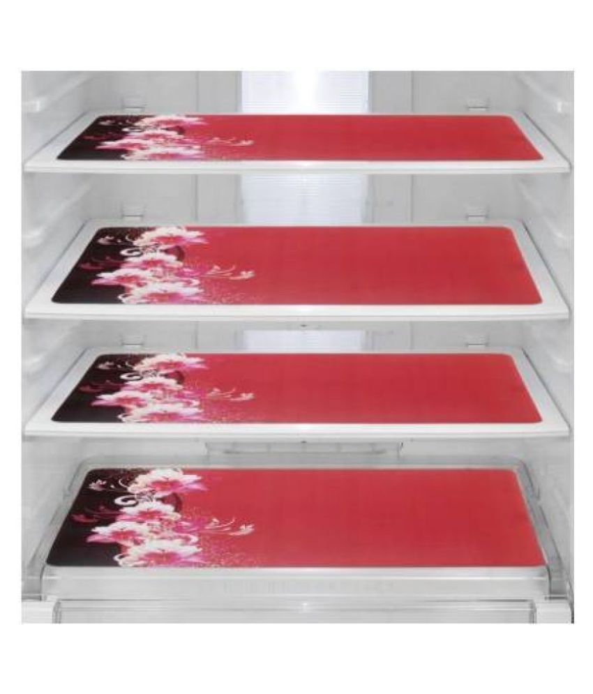     			Revexo Set of 4 PVC Multi Fridge Mats