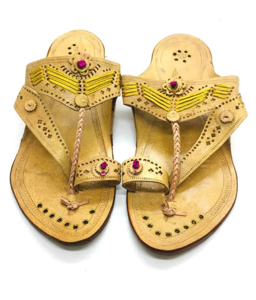 Simla Foot Fashion Brown Kolhapuri Chappal - Buy Simla Foot Fashion ...