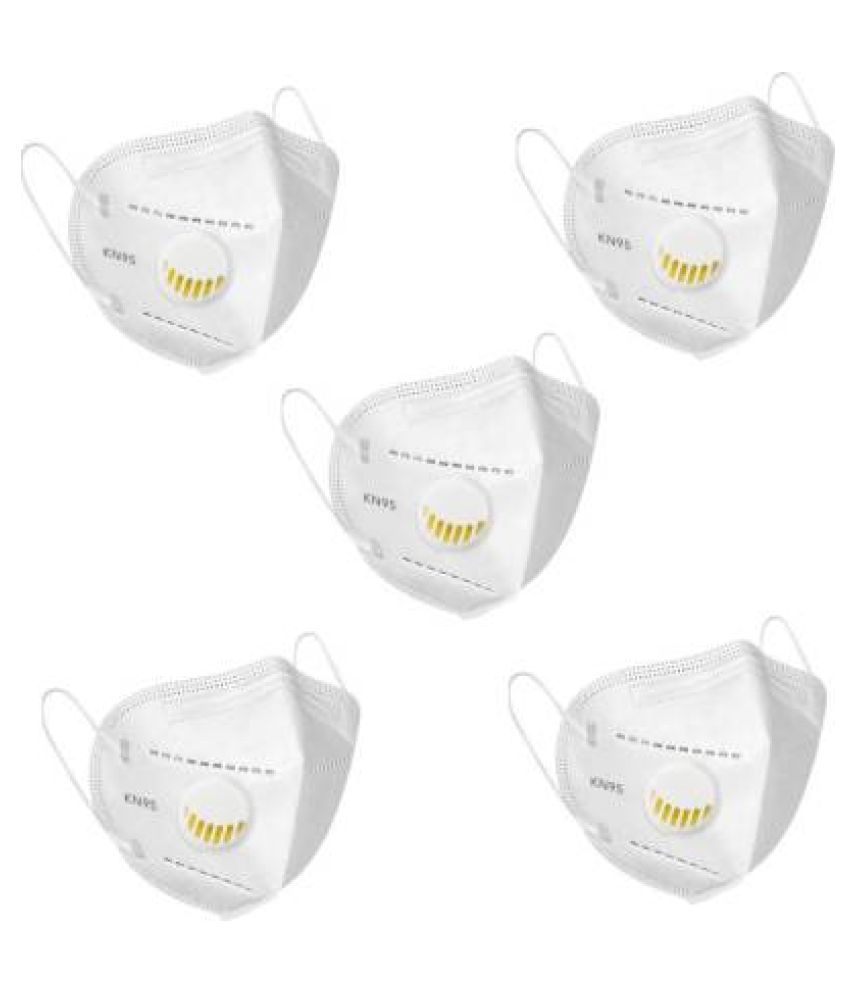 KN-95 Air Filter Face Mask Reusable,Washable- Anti Dust/Pollution/Bacterial Premium Quality 5 